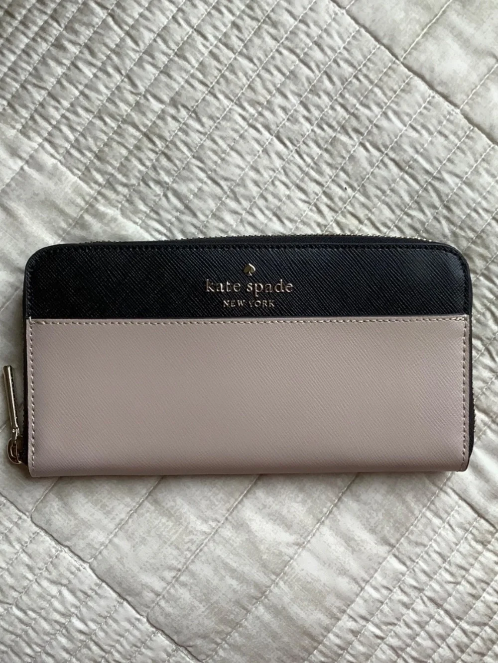 Kate Spade New York Staci Continental Leather Wallet Warm Beige Multi OS
